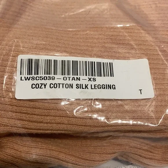 Lunya Cozy Cotton Silk Leggings In Otium Tan XS NWT